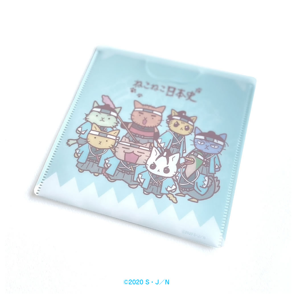 新商品】『ねこねこ日本史』抗菌マルチケース「新選組」 - 戦国魂ブログ